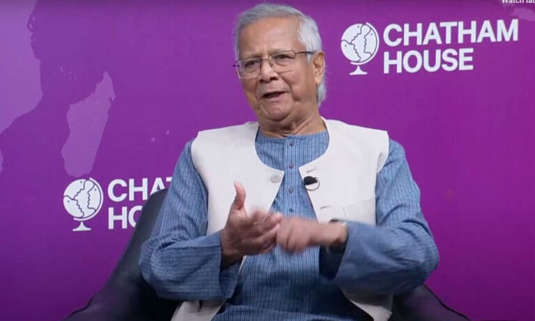 লন্ডনে ড. ইউনূস বললেন— জনগণ টাকা খেয়ে ভোট দেয়