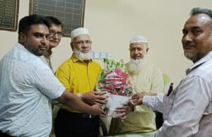 আত্রাইয়ে বান্দাইখাড়া ডিগ্রি কলেজে নবনির্বাচিত সভাপতি শেখ আবু মাসুমের দায়িত্ব গ্রহণ