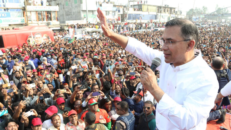 ধানের শীষে ভোট চাই, বগুড়ায় তারেক রহমান